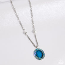 Load image into Gallery viewer, Paparazzi Manufactured Majesty - Blue Necklace (September 2024 Life of the Party)
