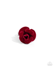 Load image into Gallery viewer, Paparazzi Relaxed Rosette Red Ring

