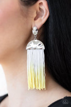 Load image into Gallery viewer, Paparazzi Rope Them In Yellow Earrings

