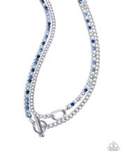 Load image into Gallery viewer, Paparazzi Mismatched Makeover - Blue Necklace (January 2025 Life of the Party)
