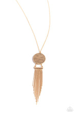 Load image into Gallery viewer, Paparazzi Tassel Tenure - Gold Necklace
