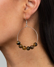Load image into Gallery viewer, Paparazzi Let it Slide Brown Earring
