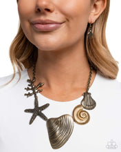 Load image into Gallery viewer, Paparazzi Along the Reef - Brass Necklace
