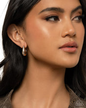 Load image into Gallery viewer, Paparazzi Executive Mansion - Gold Hoop Earrings
