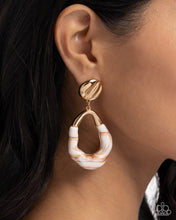 Load image into Gallery viewer, Paparazzi High-Sheen Swirls - Gold Earrings
