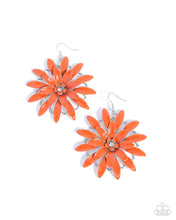 Load image into Gallery viewer, Paparazzi Floral Feeling Orange Earrings
