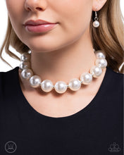 Load image into Gallery viewer, Paparazzi Pronounced Pearls - White Pearl Choker Necklace

