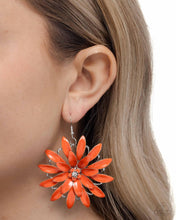 Load image into Gallery viewer, Paparazzi Floral Feeling Orange Earrings
