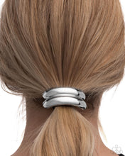 Load image into Gallery viewer, Paparazzi Headlining Hair Toss Silver Hair Tie

