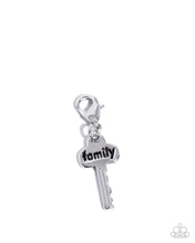 Load image into Gallery viewer, Paparazzi Family is the Key Silver Charm
