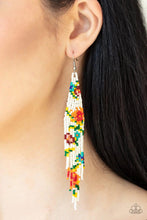 Load image into Gallery viewer, Paparazzi Beaded Gardens - White Earring
