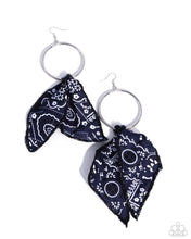 Load image into Gallery viewer, Paparazzi Bandana Belleza Blue Earring
