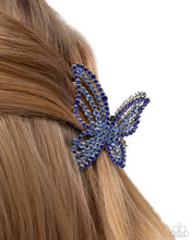 Load image into Gallery viewer, Paparazzi Fluttering Falsetto - Blue Hair Clip
