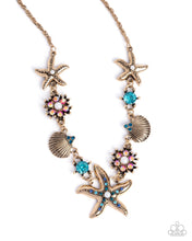 Load image into Gallery viewer, Paparazzi Starfish Song Necklace and Starfish Single Bracelet - Blue Set

