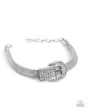 Load image into Gallery viewer, Paparazzi Boldly Buckled White Bracelet (June 2025 Life of the Party)
