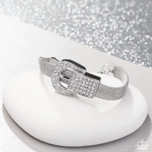 Load image into Gallery viewer, Paparazzi Boldly Buckled White Bracelet (June 2025 Life of the Party)
