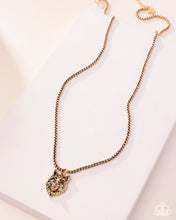 Load image into Gallery viewer, Paparazzi Alphas Call - Gold Necklace
