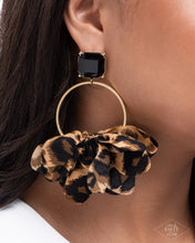 Load image into Gallery viewer, Paparazzi Charming Cheetah - Gold Earrings
