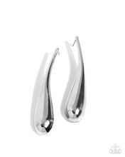 Load image into Gallery viewer, Paparazzi Elongated Effort - Silver Earrings
