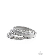 Load image into Gallery viewer, Paparazzi Tailored Texture - Silver Bracelet
