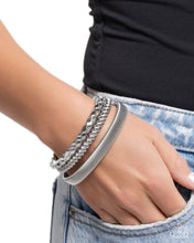 Load image into Gallery viewer, Paparazzi Tailored Texture - Silver Bracelet
