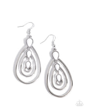 Load image into Gallery viewer, Paparazzi Sweat and TIERS - White Earring

