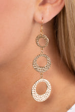 Load image into Gallery viewer, Paparazzi High Society Stunner - Gold Earring
