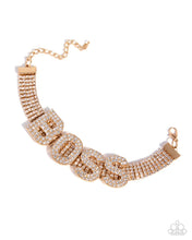 Load image into Gallery viewer, Paparazzi Boldly Bossy - Gold Bracelet (August 2026 Life of the Party)
