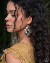 Load image into Gallery viewer, Paparazzi Petaled Phrase Silver Earrings

