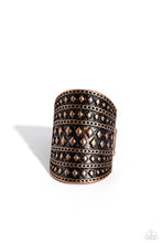 Load image into Gallery viewer, Paparazzi Diamondback Bravado - Copper Ring
