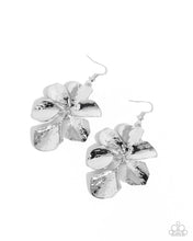 Load image into Gallery viewer, Paparazzi Petaled Phrase Silver Earrings
