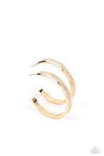 Load image into Gallery viewer, Paparazzi Flash Freeze - Gold Earring
