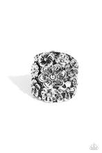 Load image into Gallery viewer, Paparazzi Burnished Bouquet - Silver Ring
