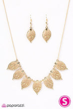 Load image into Gallery viewer, Paparazzi Leaf an Impression Gold Necklace
