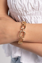 Load image into Gallery viewer, Paparazzi Square Inch - Gold Bracelet

