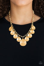 Load image into Gallery viewer, Paparazzi Texture Storm Gold Necklace
