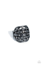Load image into Gallery viewer, Paparazzi Steadfast Stack - Black Ring
