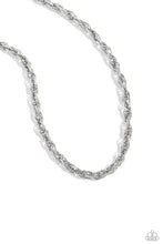 Load image into Gallery viewer, Paparazzi Braided Ballad - Silver Necklace
