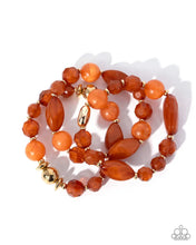 Load image into Gallery viewer, Paparazzi Tropical Tribute - Orange Bracelet
