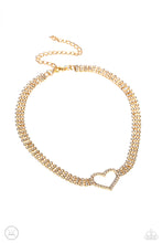 Load image into Gallery viewer, Paparazzi Rows of Romance - Gold Necklace
