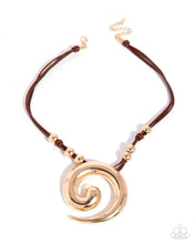 Load image into Gallery viewer, Paparazzi Sincere Spiral Brown Necklace

