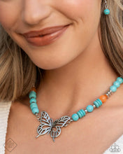 Load image into Gallery viewer, Paparazzi Try As I FLIGHT - Blue Necklace (May 2024 Simply Santa Fe)
