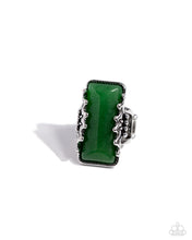 Load image into Gallery viewer, Paparazzi Scalloped Stone - Green Ring
