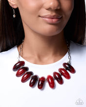 Load image into Gallery viewer, Paparazzi Staggering Swirls Red Necklace

