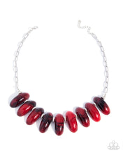 Load image into Gallery viewer, Paparazzi Staggering Swirls Red Necklace
