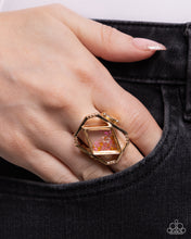 Load image into Gallery viewer, Paparazzi Diamond in the STUFF - Gold Ring
