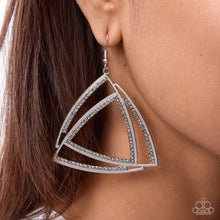 Load image into Gallery viewer, Paparazzi Serious Sashay Silver Earrings
