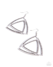 Load image into Gallery viewer, Paparazzi Serious Sashay Silver Earrings
