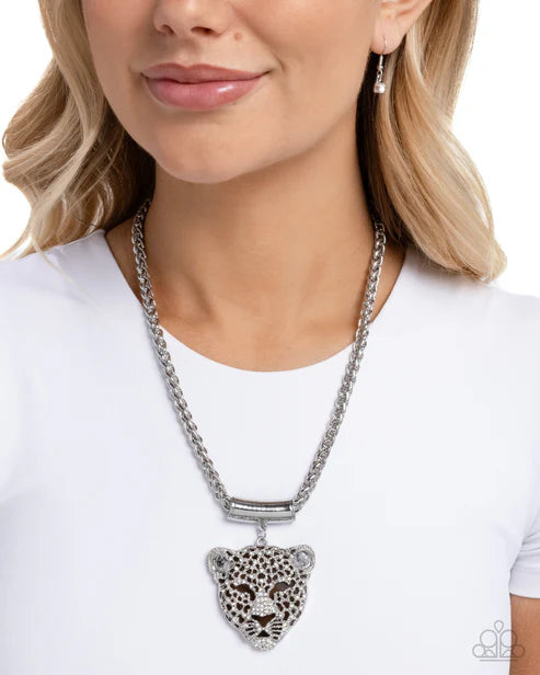 Paparazzi Leopard Luminescence - Brown Necklace