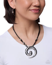 Load image into Gallery viewer, Paparazzi Sincere Spiral Black Necklace
